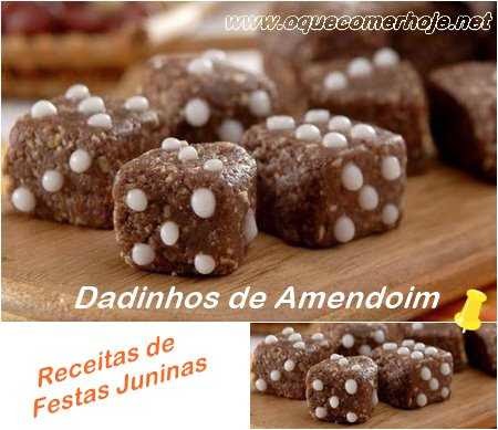 Dadinhos de amendoim receita