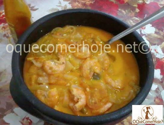 Moqueca de camarão Baiana receita fácil