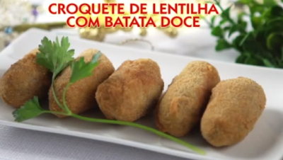 Croquete de Lentilha e Batata Doce