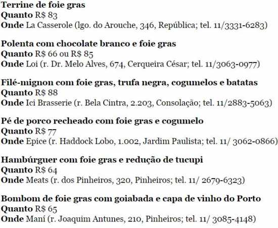 Onde comer Foie Gras em São Paulo antes de acabar