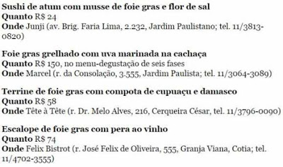 Onde comer Foie Gras em São Paulo antes de acabar