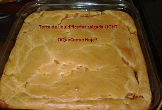 Receita de Torta de Liquidificador Salgada Light