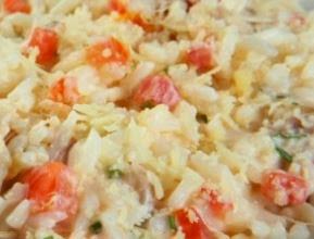 Receita de arroz cremoso com maionese