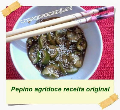 Pepino agridoce receita original japonesa 