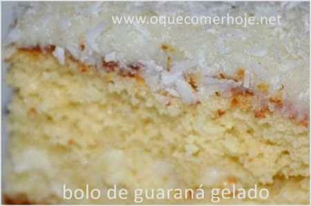 Bolo de Guaraná Gelado receita fácil