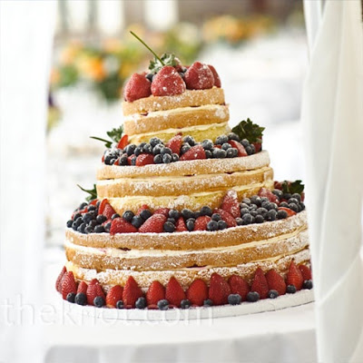 Naked Cake - Fotos de bolos sem cobertura