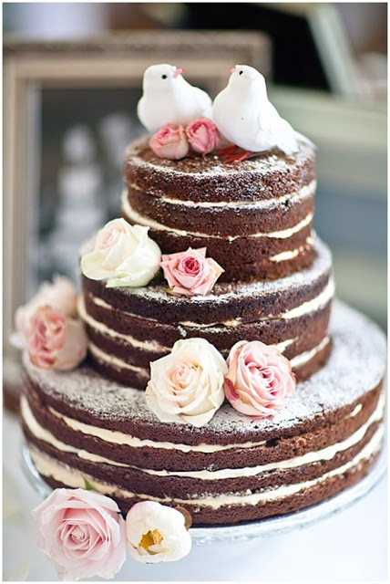 Naked Cake - Fotos de bolos sem cobertura