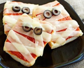 Pizza de Halloween - Receitas salgadas de Halloween