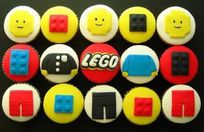 Cupcakes decorados LEGO