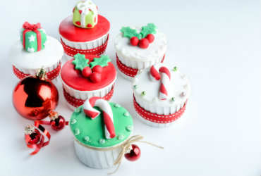Receita de Cupcakes de Natal Irresistíveis!